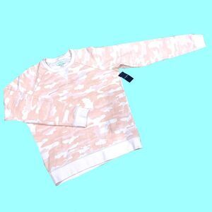 Lucky Brand Pink Camouflage Soft Pullover Small
